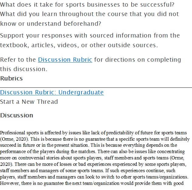 8-1 Discussion Reflection